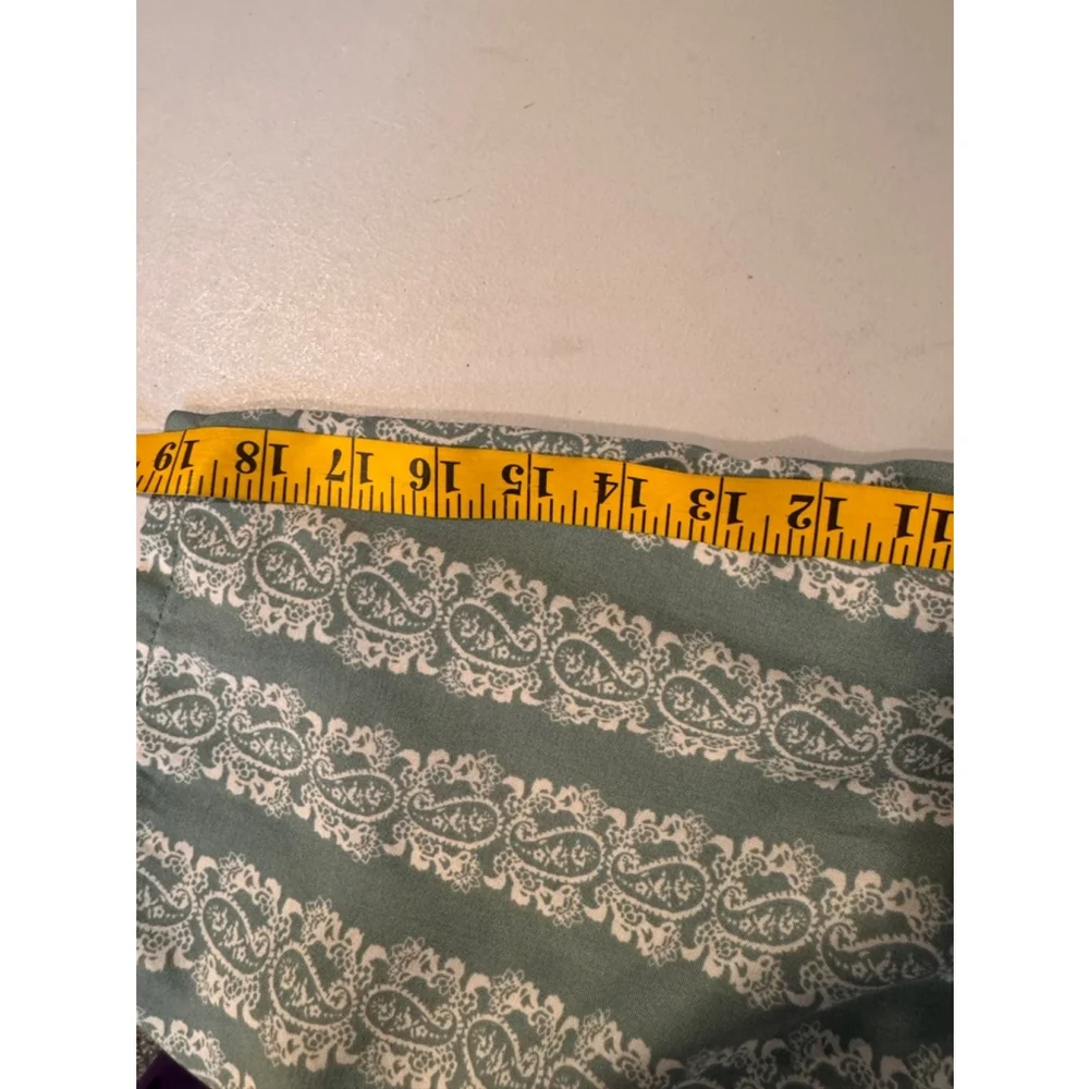 AUW Jumpsuit Green White soft and stretchy Size 1X - Picture 8 of 12